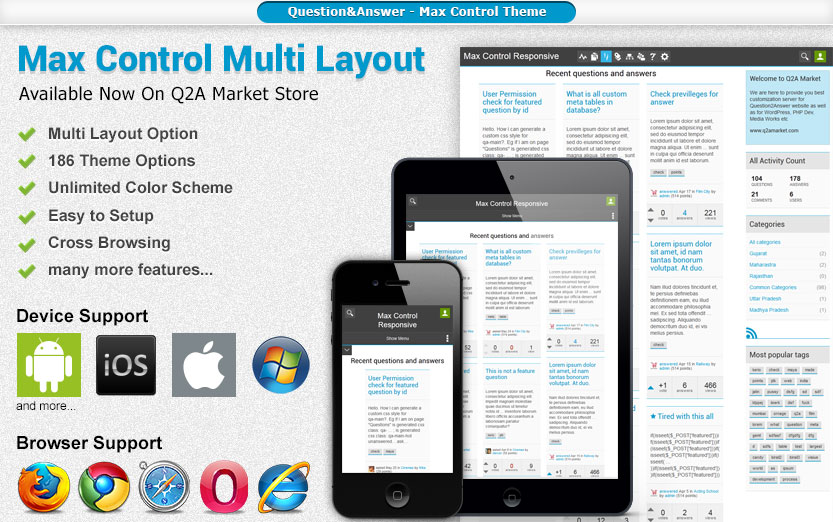 Clean theme for question2answer by q2a market